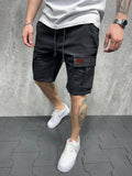 New Spring Summer Men Cargo Shorts Relaxed Fit Breeches Bermuda Casual Short Pants Stick a Skin Social Cargo Short Men