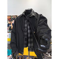 Brown fake two short jackets for men
