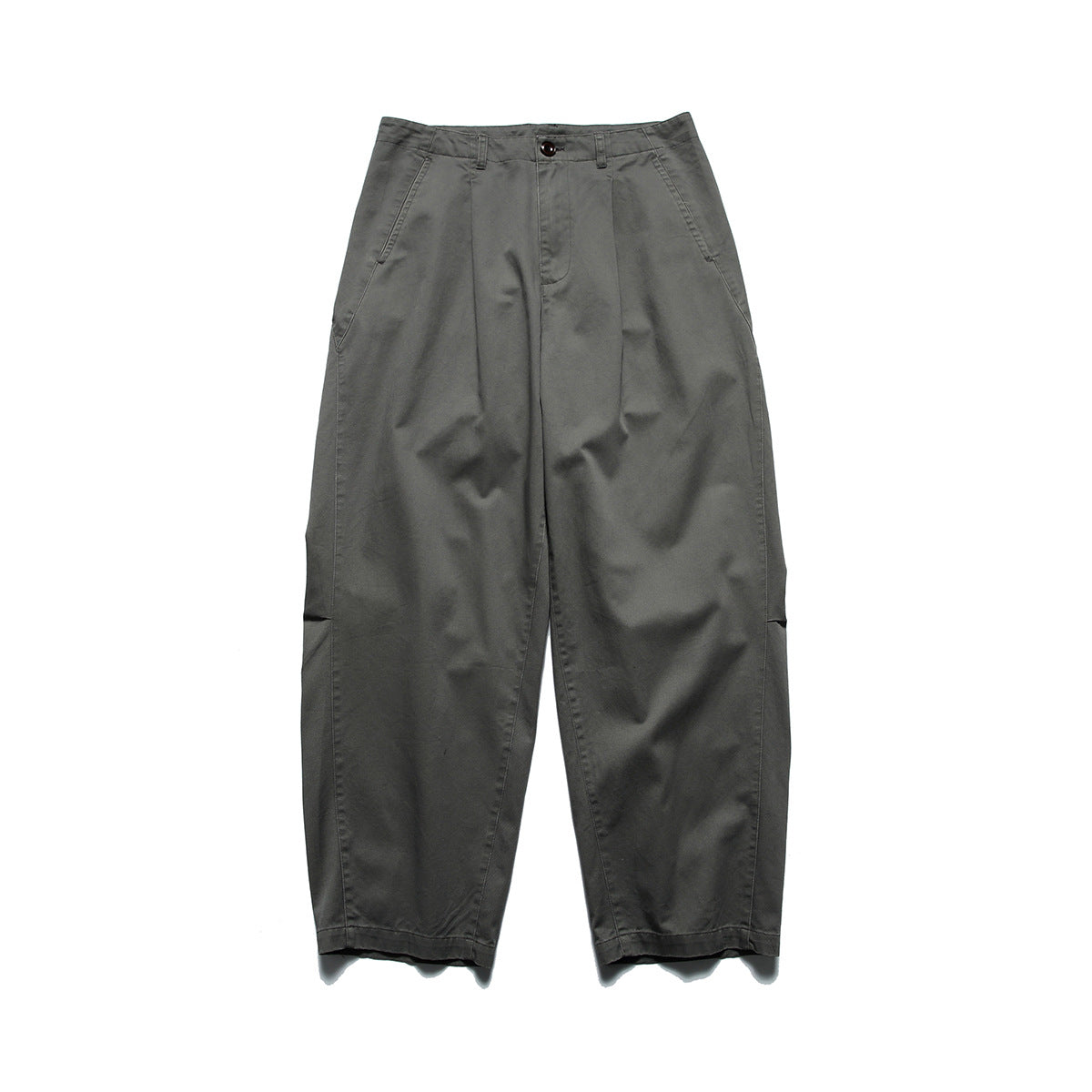 Casual Cotton Washed Loose Straight Leg Relaxed Pants Men Wide Leg Cargo Pants