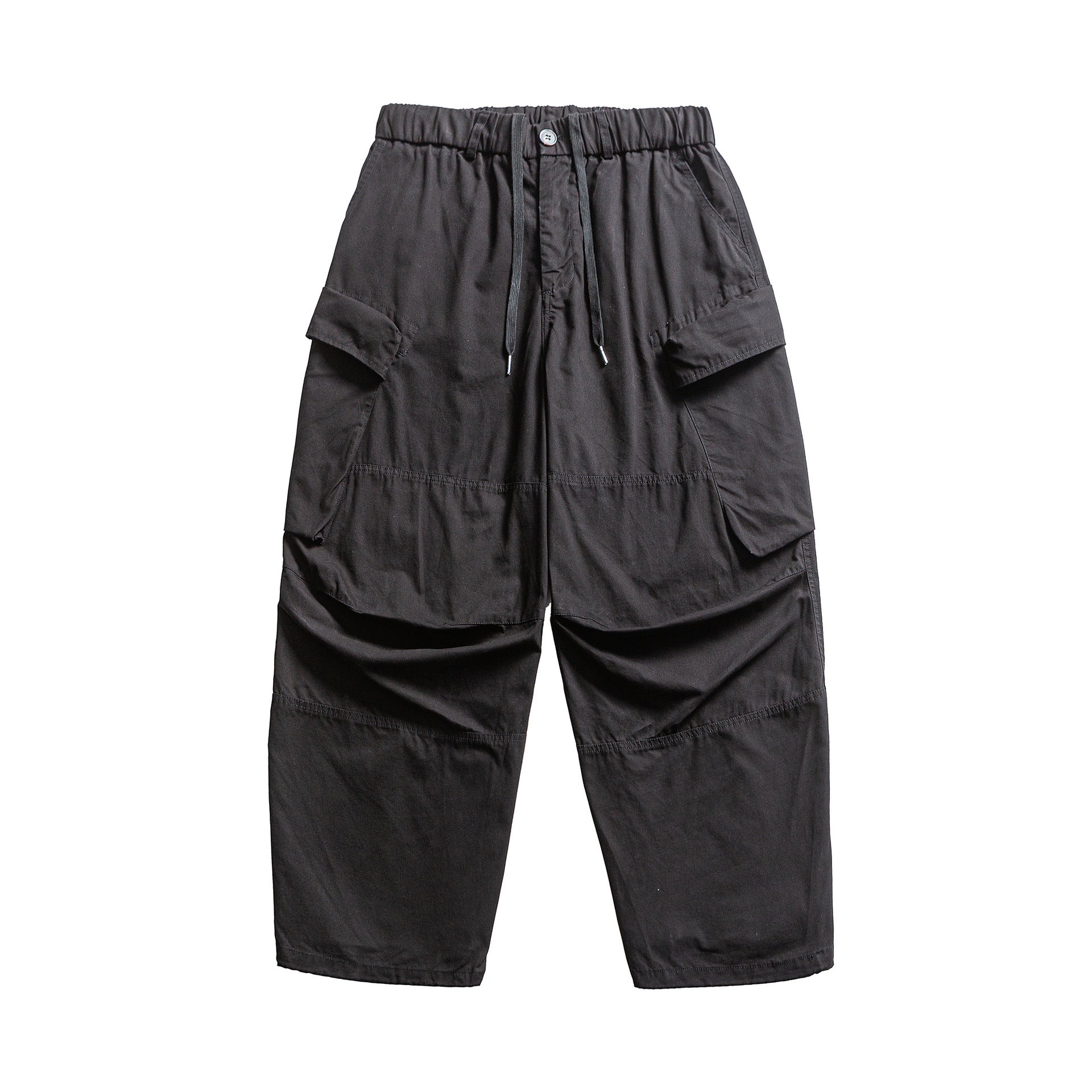 Cargo Pants with Large Pockets, Loose Fit, Relaxed Tapered Leg, Workwear Design, Long Pants